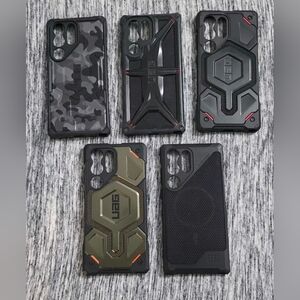 UAG S23 ULTRA Tactical Phone Cases Set - Black, Green, Gray, Camo